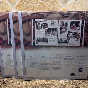 NEW - Set of 3 - Creative Memories White 12x12 Scrapbook Pages